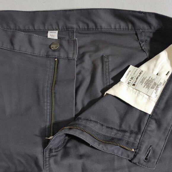 Carhartt workwear cargo pants men's size 38X34 grey straight leg relaxed fit - Picture 9 of 15